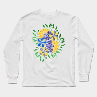 Yellow Floral Decoration Dream Love Long Sleeve T-Shirt